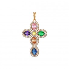 Apzeltīts kulons - krustiņš